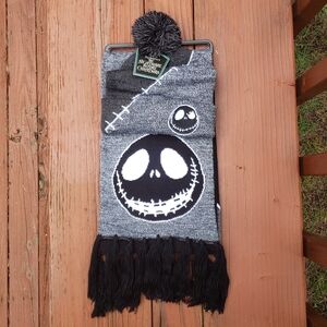NWT Disney The Nightmare Before Christmas JACK Hat and Scarf Set